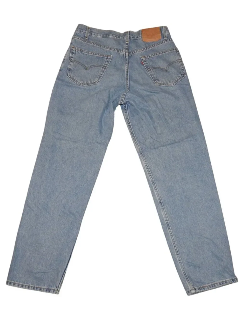 Vintage Levi 550 Relaxed Fit Straight Leg 36X32 Denim Blue Jeans Made in Mexico